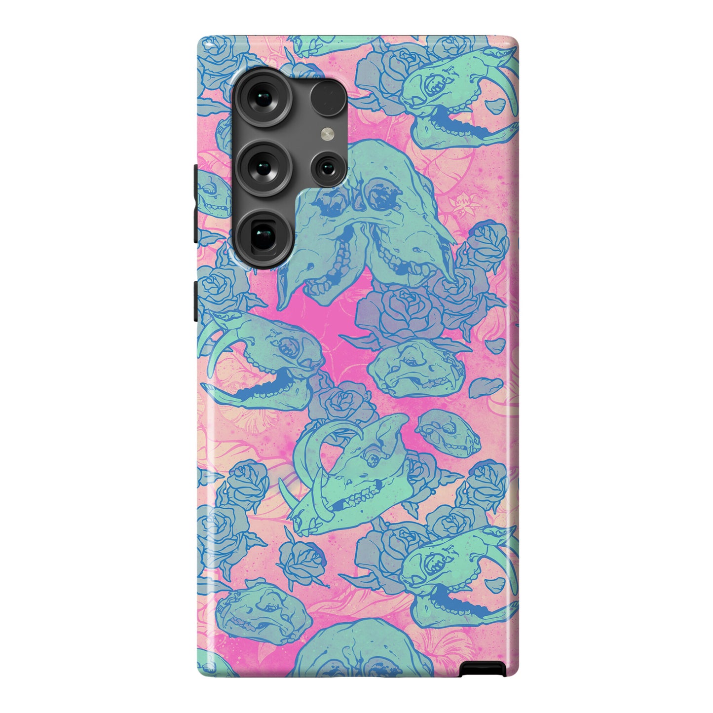 Skulls and Flowers Phone Case