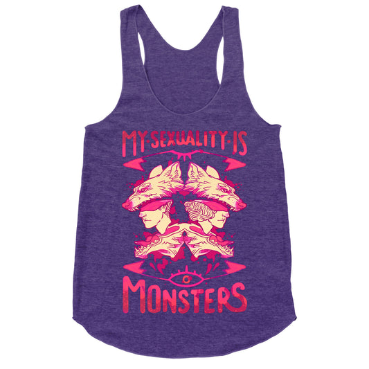 My Sexuality Is Monsters Racerback Tank