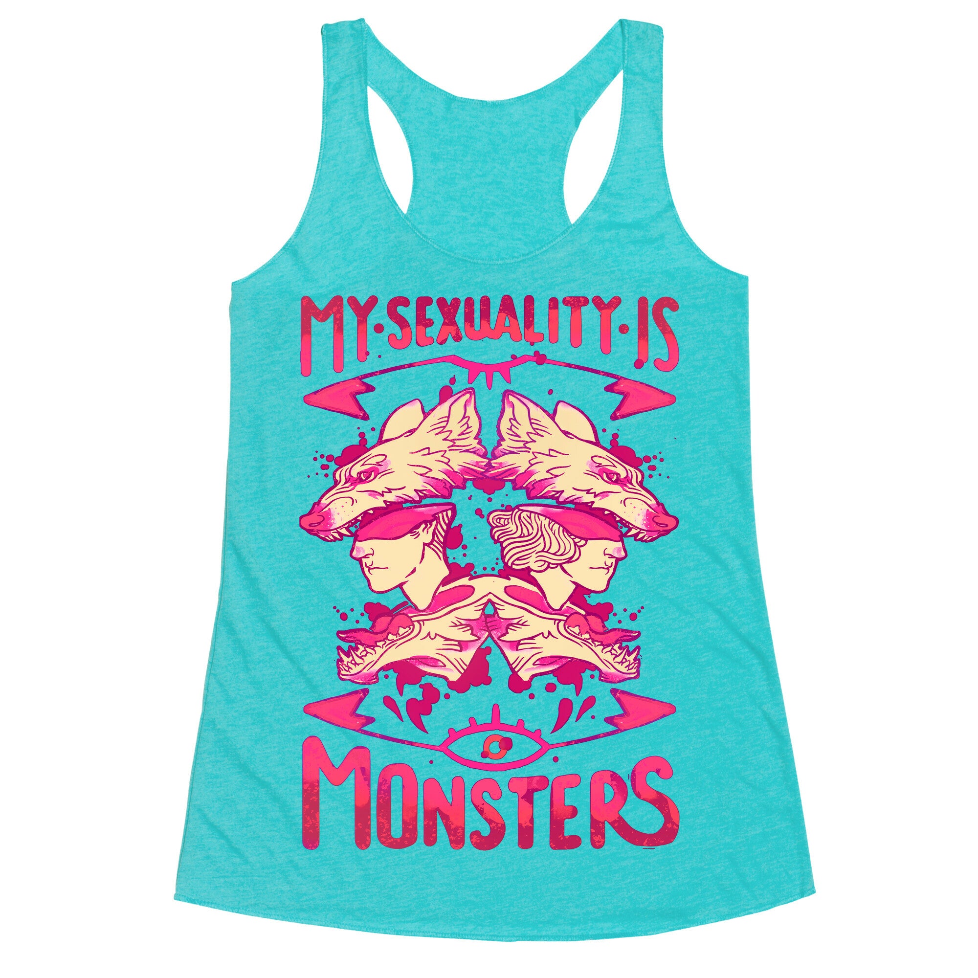 My Sexuality Is Monsters Racerback Tank