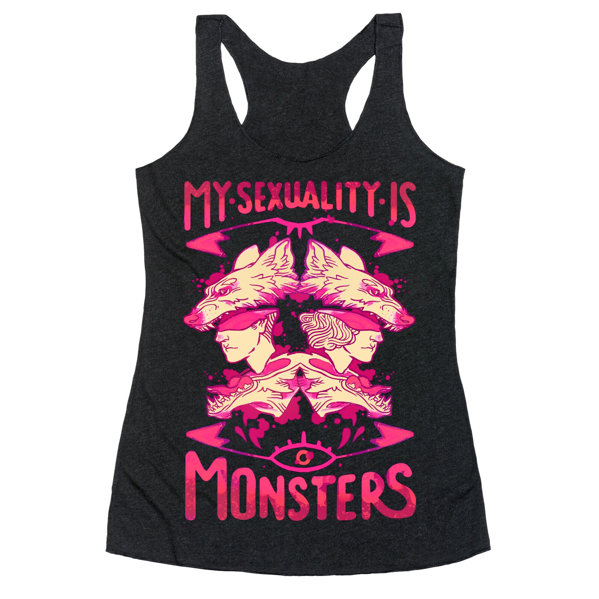 My Sexuality Is Monsters Racerback Tank