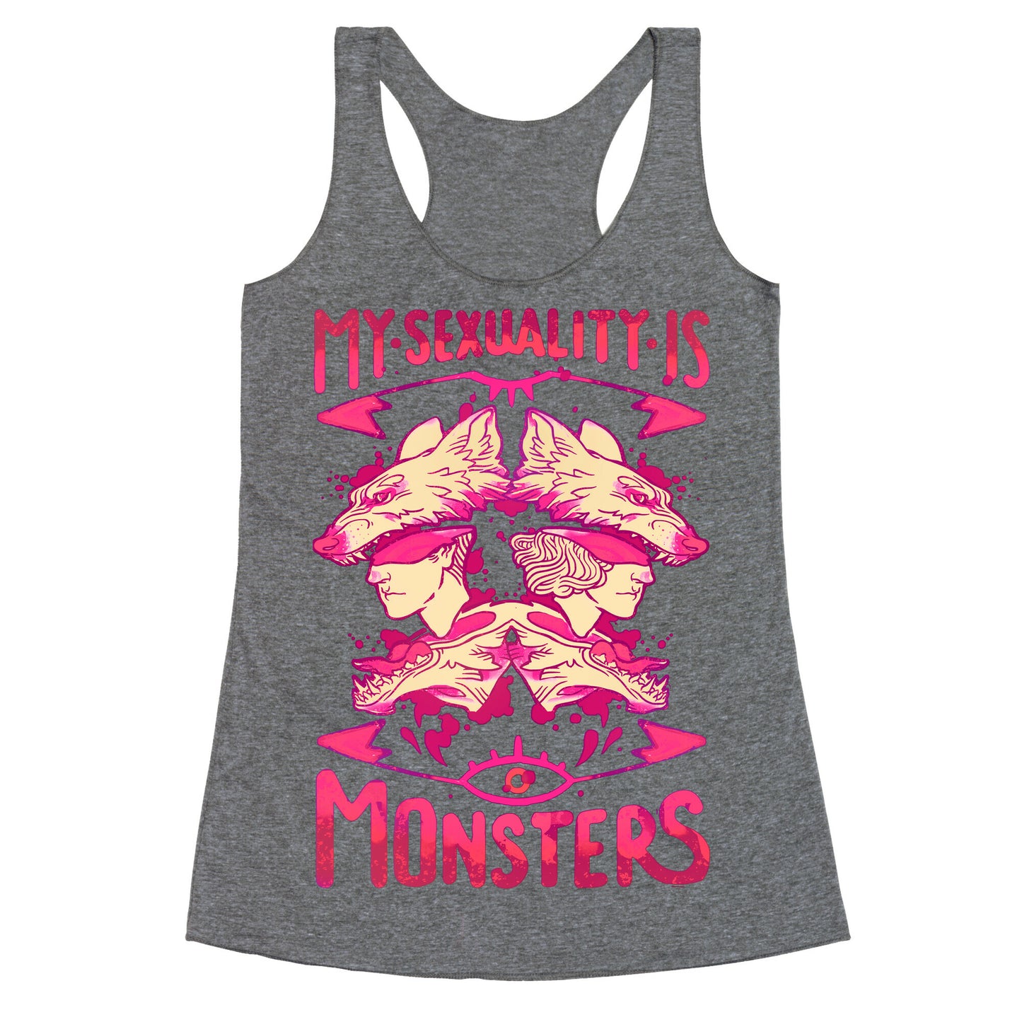 My Sexuality Is Monsters Racerback Tank