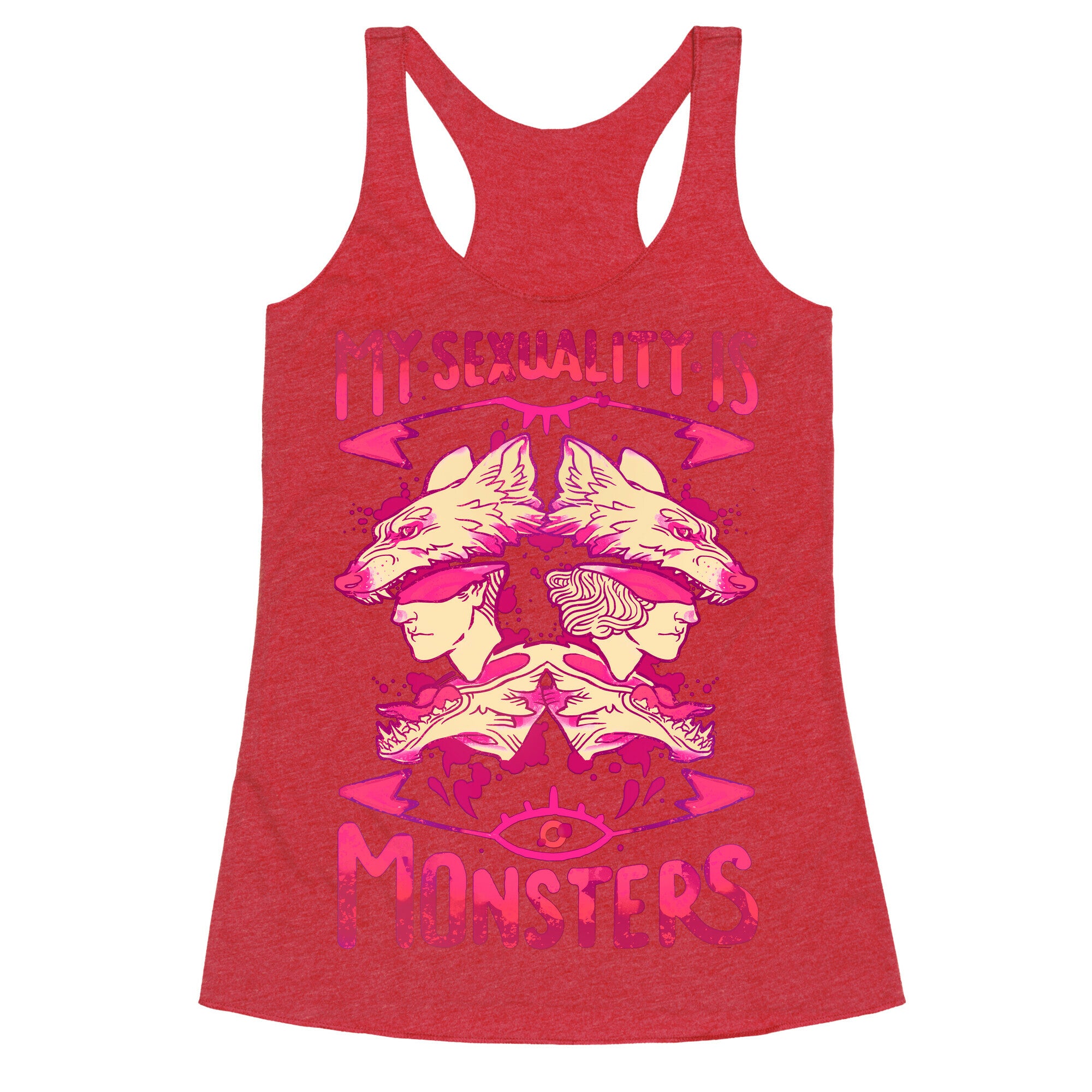 My Sexuality Is Monsters Racerback Tank