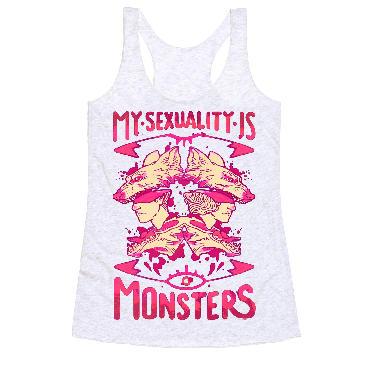 My Sexuality Is Monsters Racerback Tank