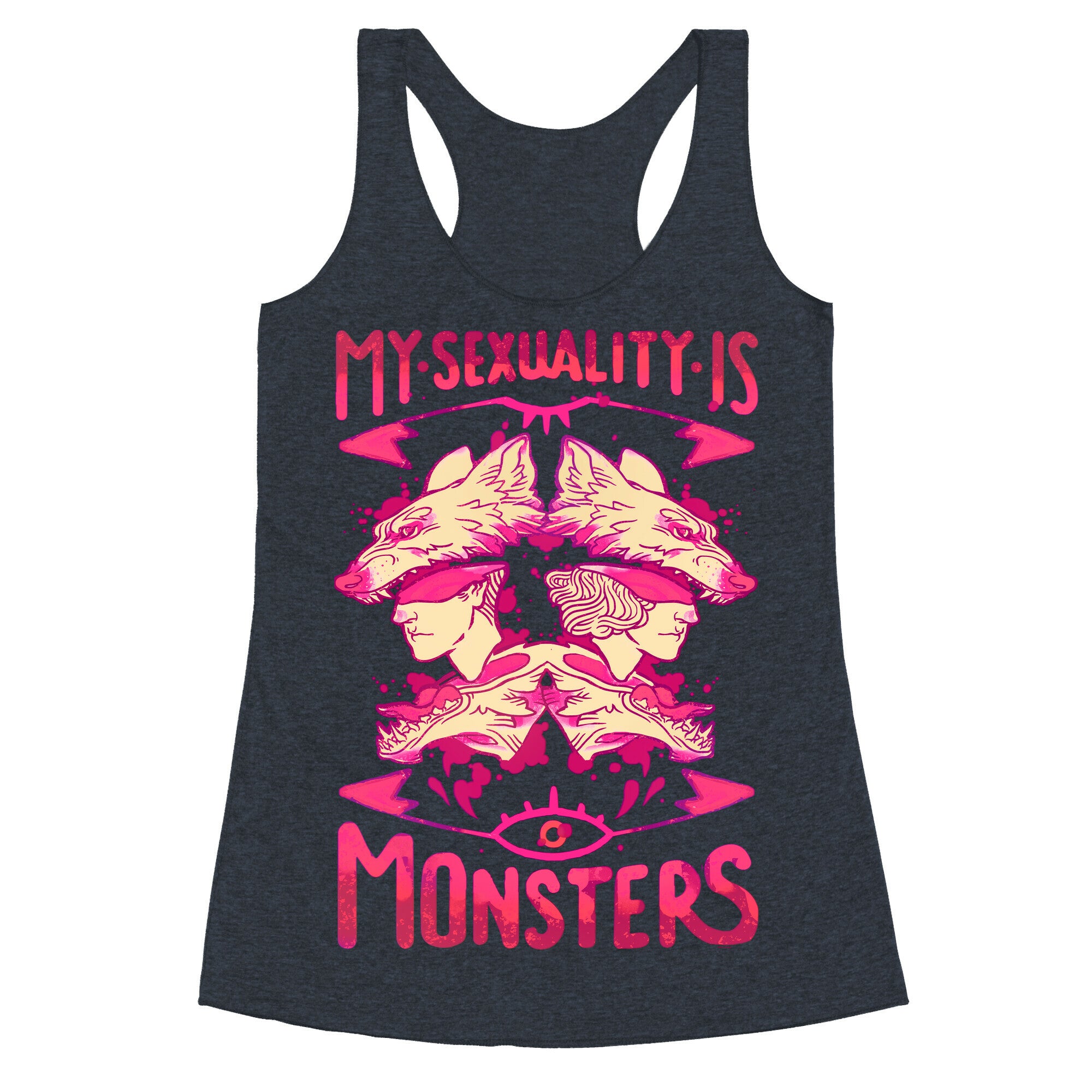My Sexuality Is Monsters Racerback Tank