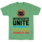 Introverts Unite! Unisex Triblend Tee