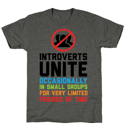 Introverts Unite! Unisex Triblend Tee