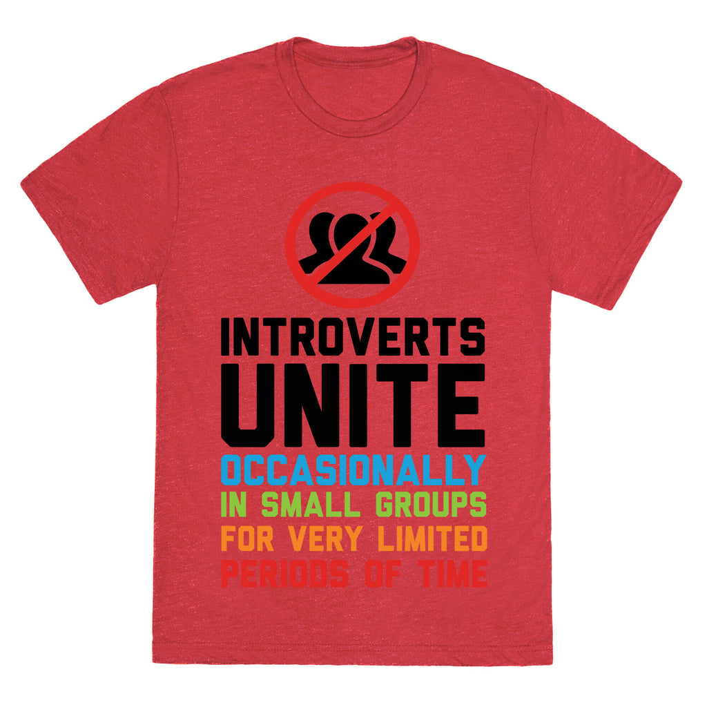 Introverts Unite! Unisex Triblend Tee