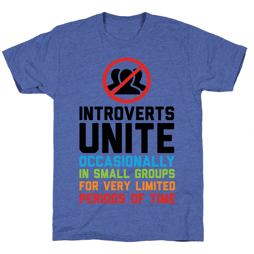 Introverts Unite! Unisex Triblend Tee