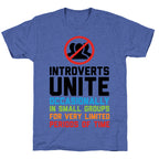 Introverts Unite! Unisex Triblend Tee