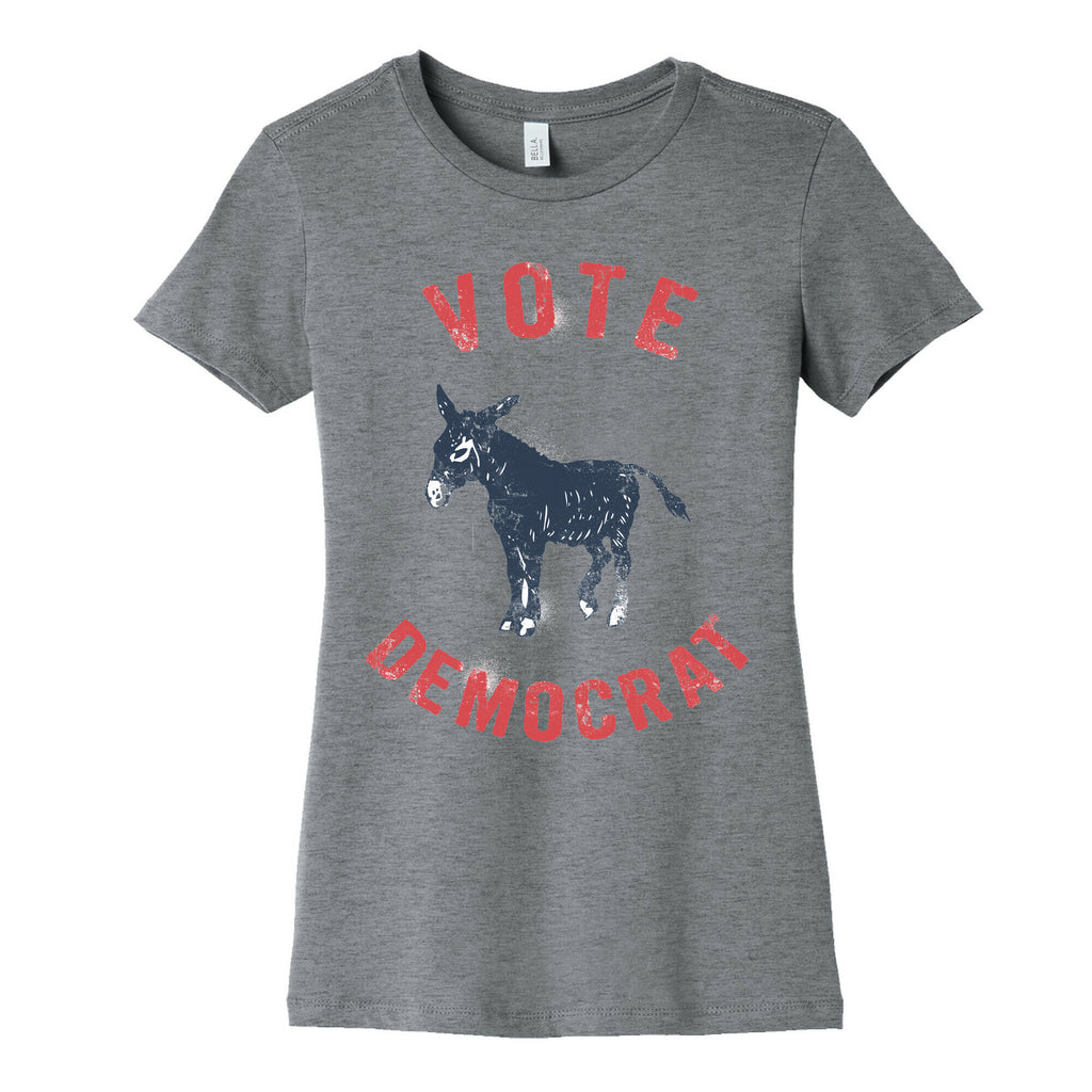 Vote Democrat (Vintage democratic donkey) Women's Cotton Tee