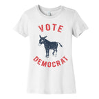 Vote Democrat (Vintage democratic donkey) Women's Cotton Tee