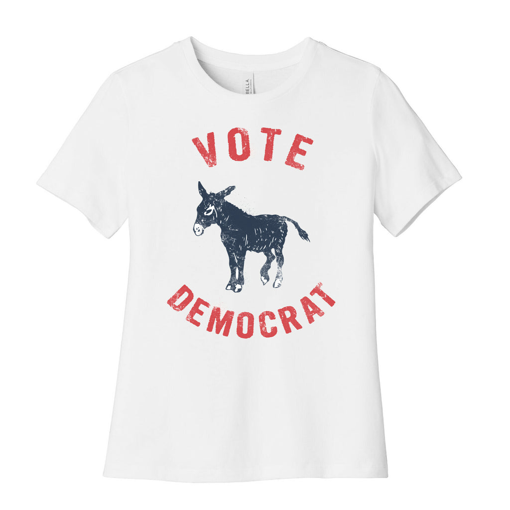 Vote Democrat (Vintage democratic donkey) Women's Cotton Tee