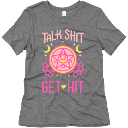 Talk Shit Get Hit Women's Triblend Tee