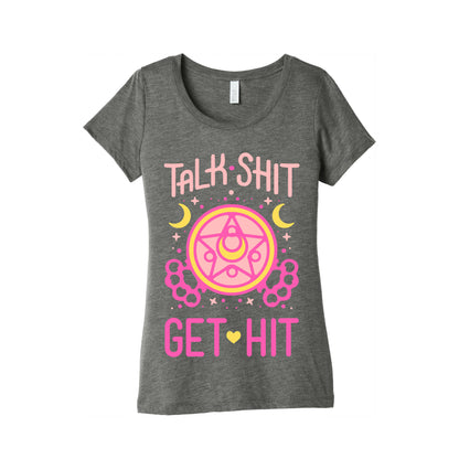 Talk Shit Get Hit Women's Triblend Tee