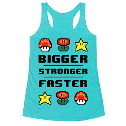 Bigger Stronger Faster Racerback Tank