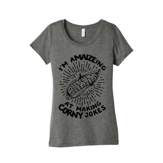 A-maize-ing Corny Jokes Women's Triblend Tee