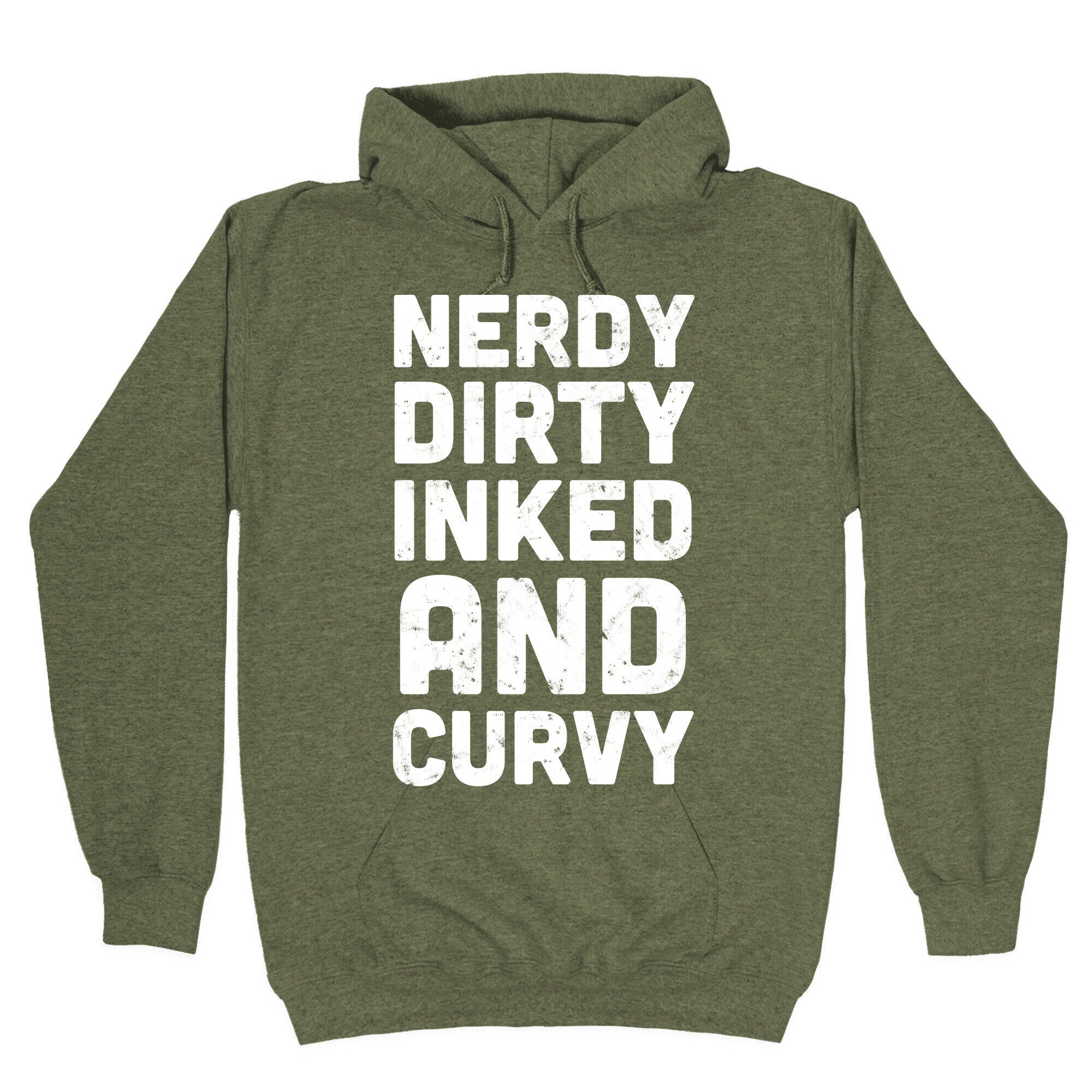 Nerdy, Dirty, Inked And Curvy Hoodie