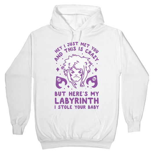 I Just Met You and This is Crazy But Here's my Labyrinth I Stole Your Baby Hoodie