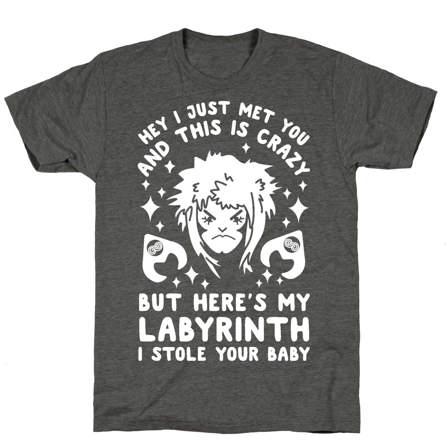 I Just Met You and This is Crazy But Here's my Labyrinth I Stole Your Baby Unisex Triblend Tee