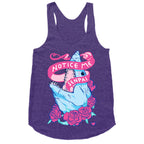 Notice Me Senpai Racerback Tank