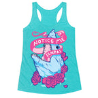 Notice Me Senpai Racerback Tank