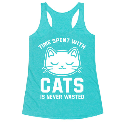 Time Spent With Cats Racerback Tank