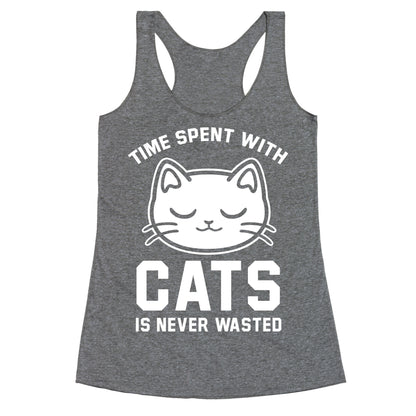 Time Spent With Cats Racerback Tank