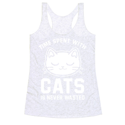 Time Spent With Cats Racerback Tank