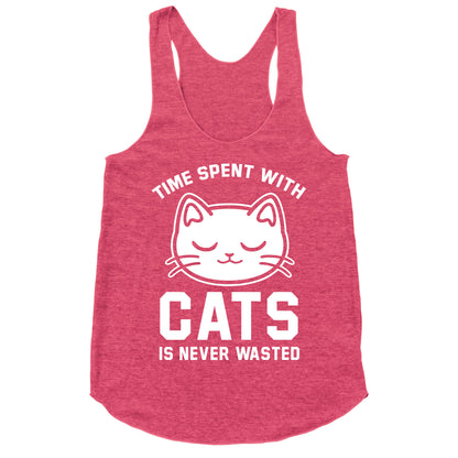 Time Spent With Cats Racerback Tank