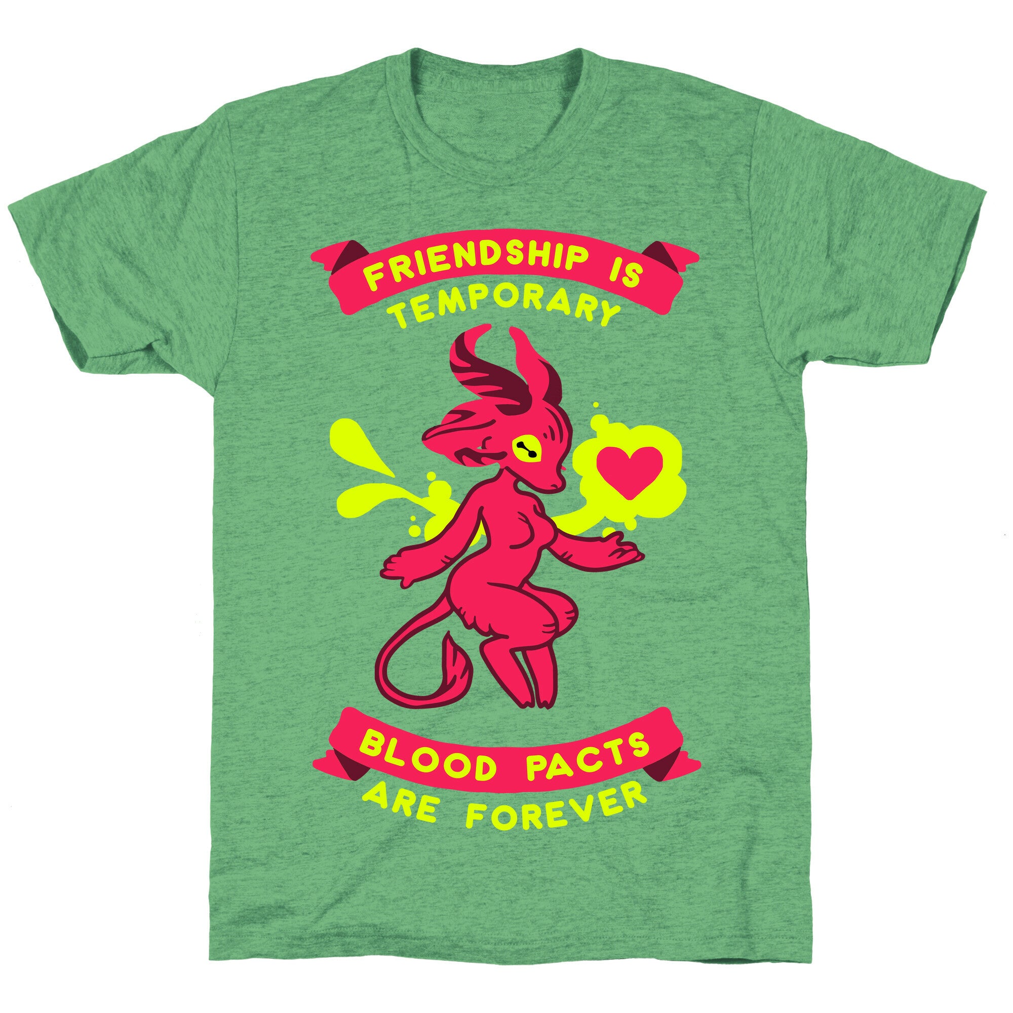 Friendship is Temporary Blood Pacts Are Forever Unisex Triblend Tee