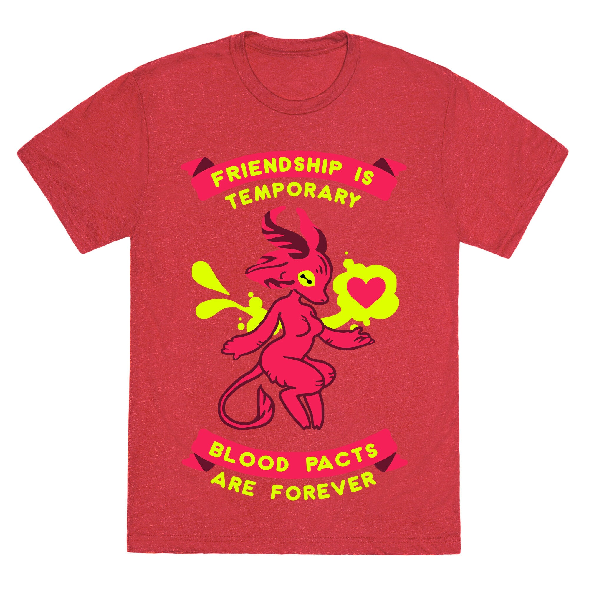 Friendship is Temporary Blood Pacts Are Forever Unisex Triblend Tee