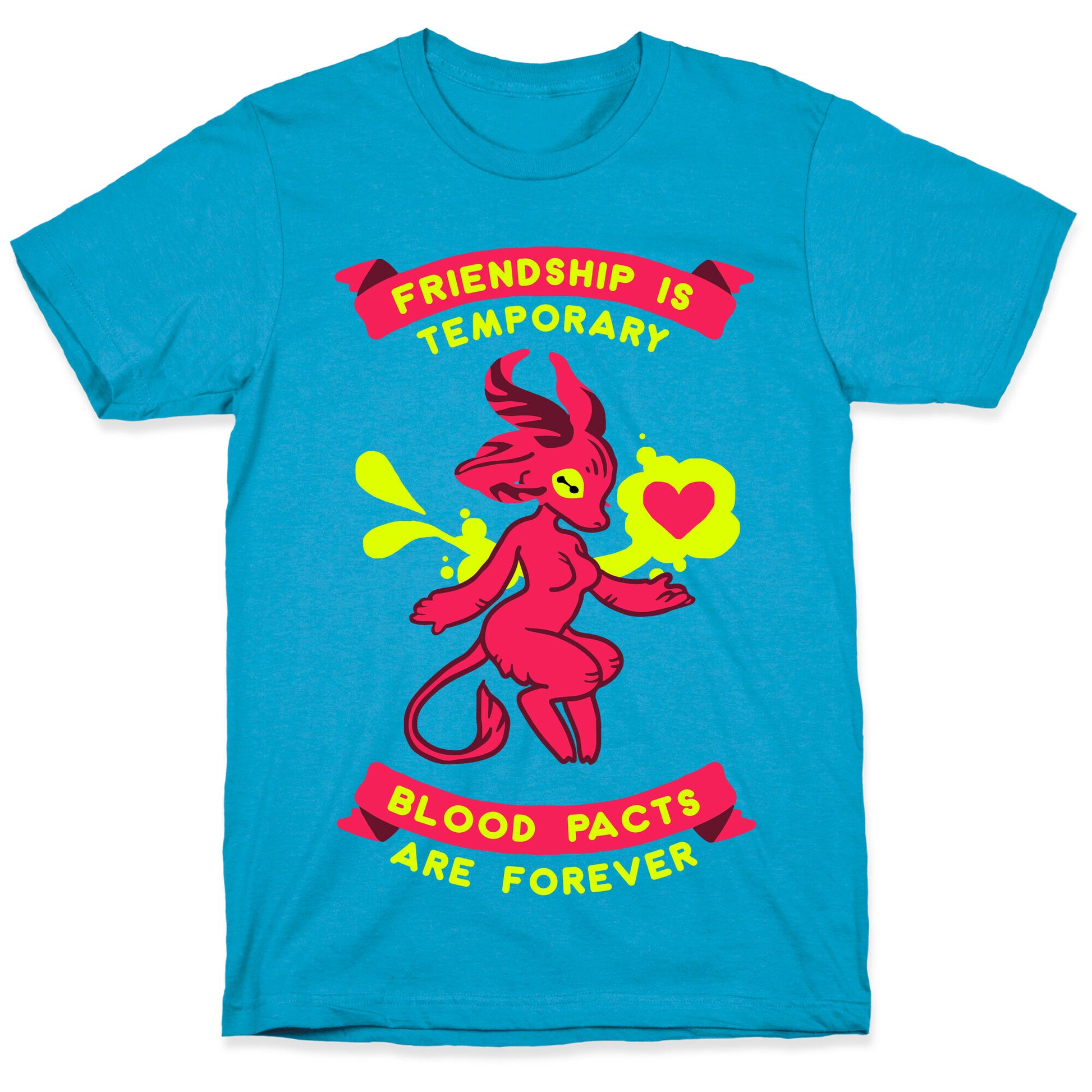 Friendship is Temporary Blood Pacts Are Forever Unisex Triblend Tee