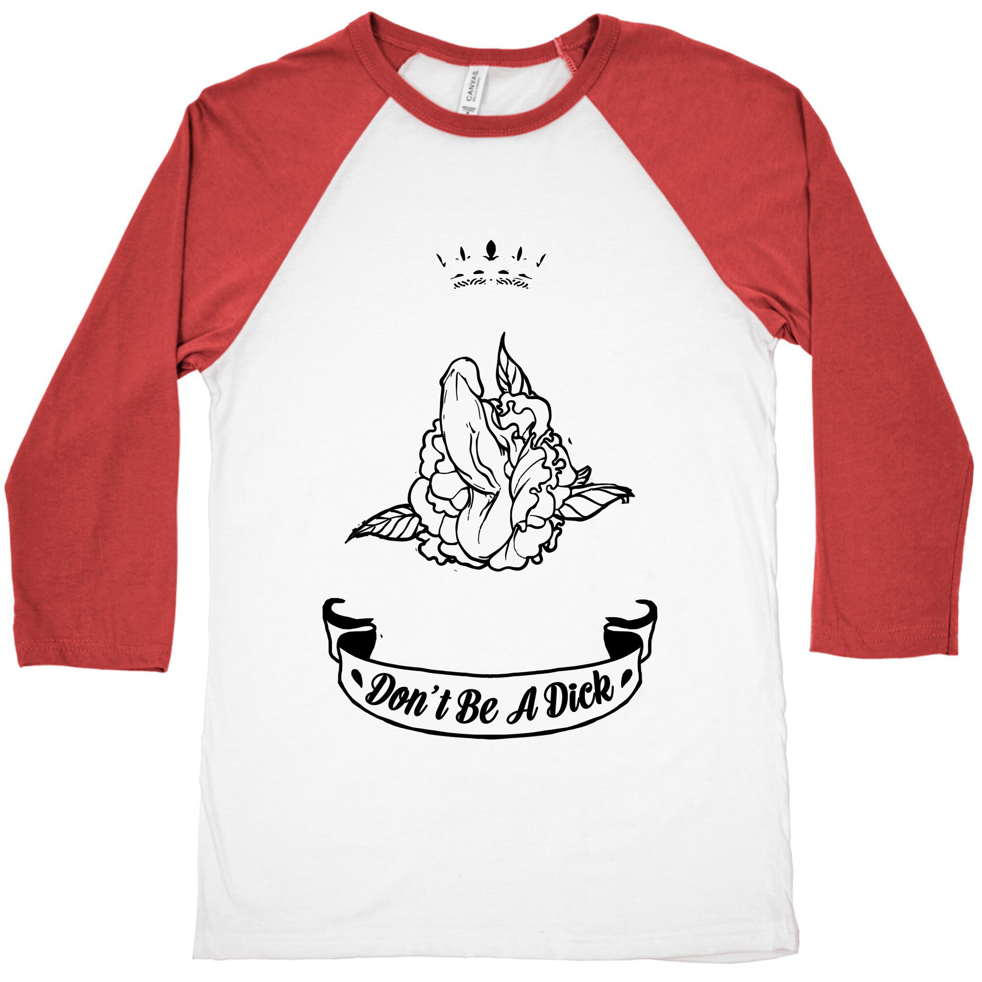 Don't Be A Dick Baseball Tee