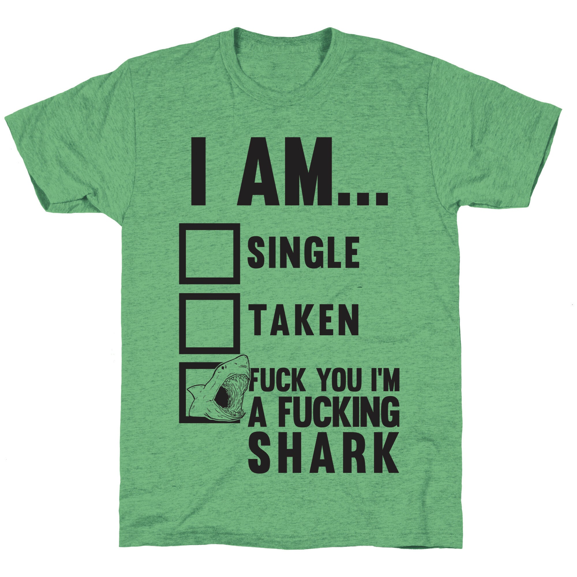 Fuck You I'm A Fucking Shark Unisex Triblend Tee