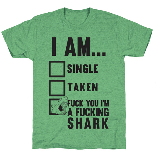 Fuck You I'm A Fucking Shark Unisex Triblend Tee