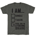 Fuck You I'm A Fucking Shark Unisex Triblend Tee