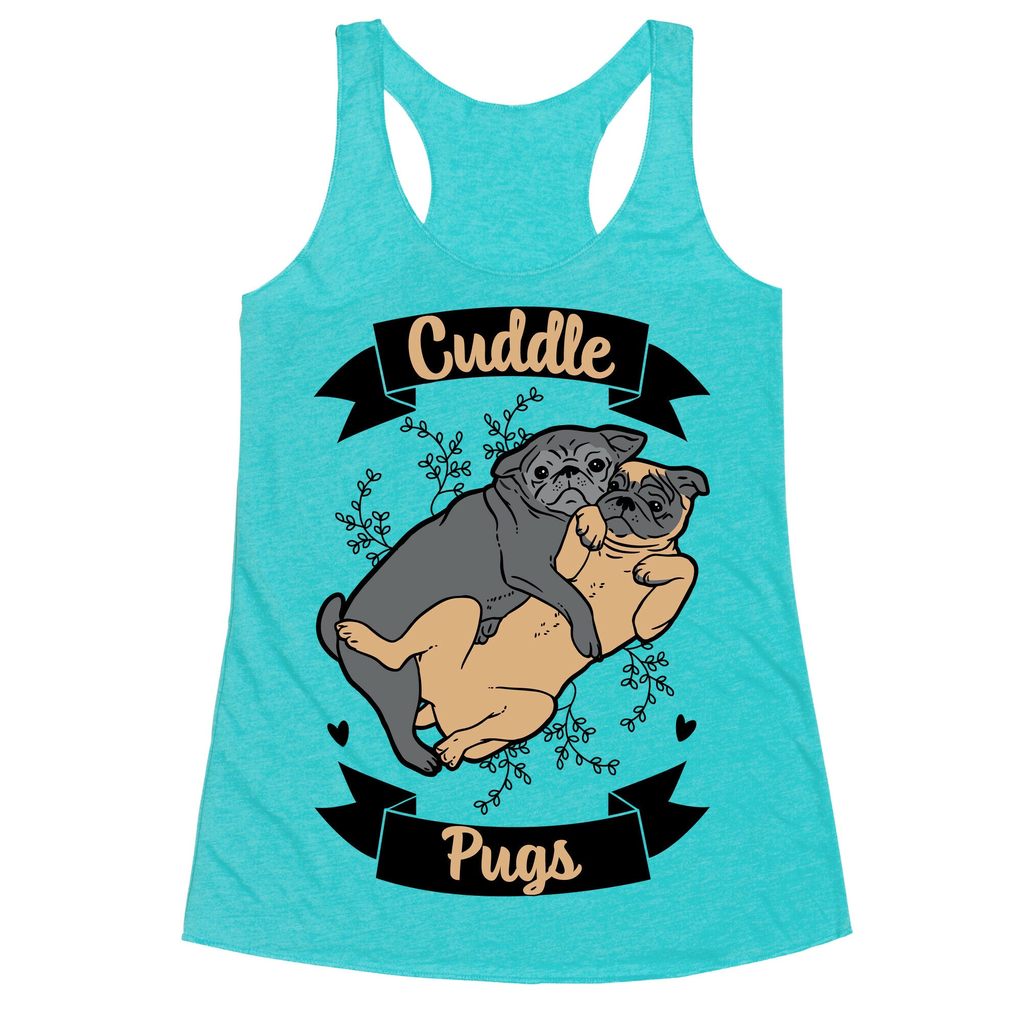 Cuddle Pugs Racerback Tank