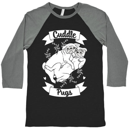 Cuddle Pugs Baseball Tee