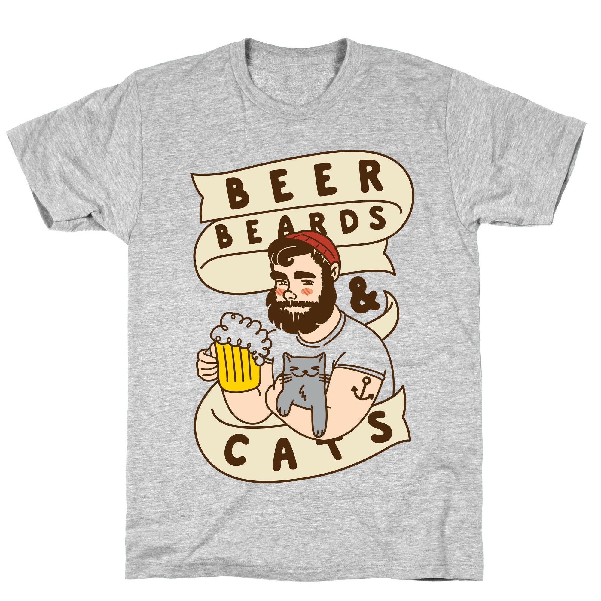 Beer, Beards and Cats T-Shirt