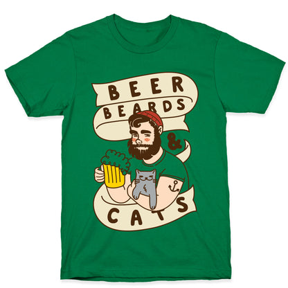 Beer, Beards and Cats T-Shirt