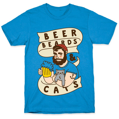 Beer, Beards and Cats T-Shirt