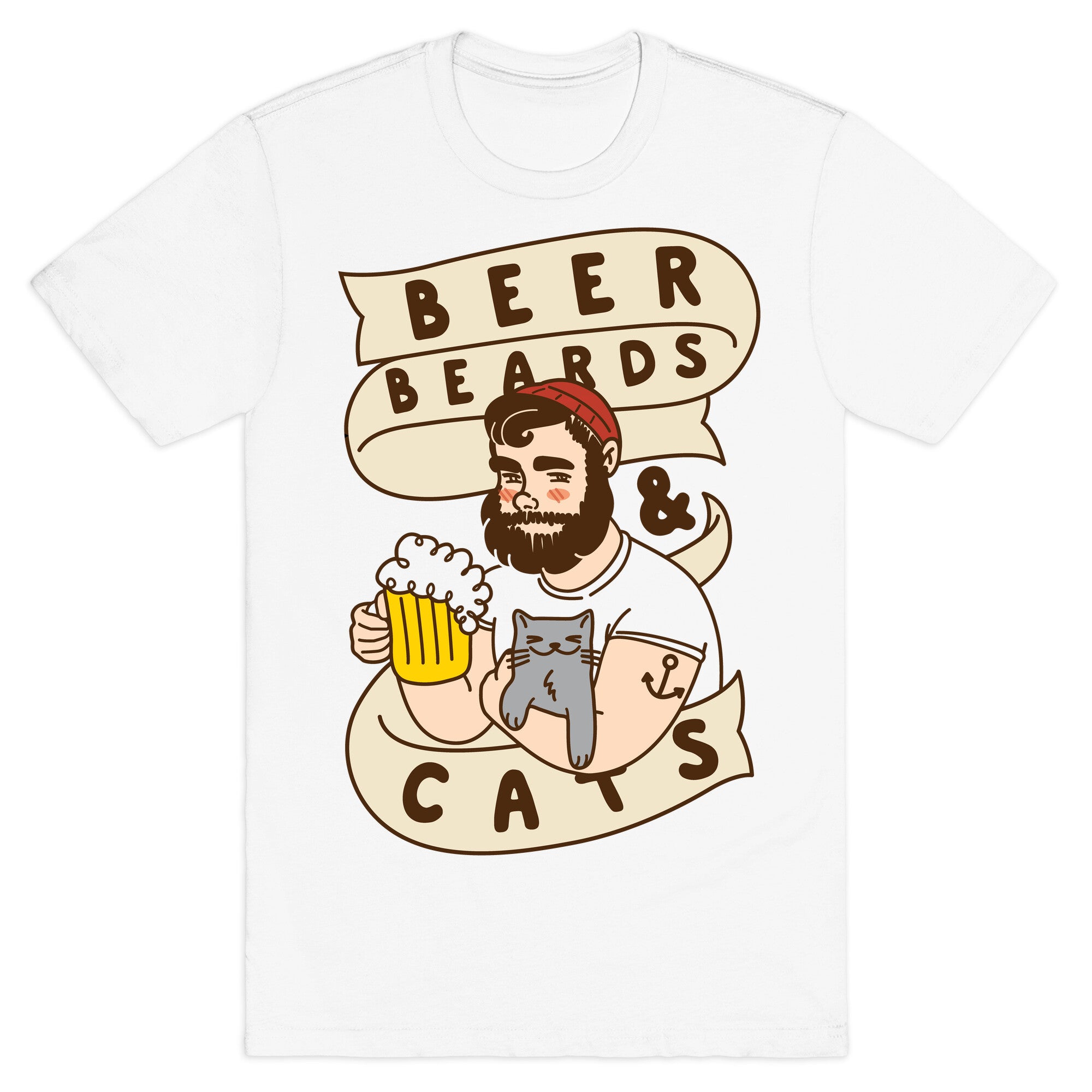 Beer, Beards and Cats T-Shirt