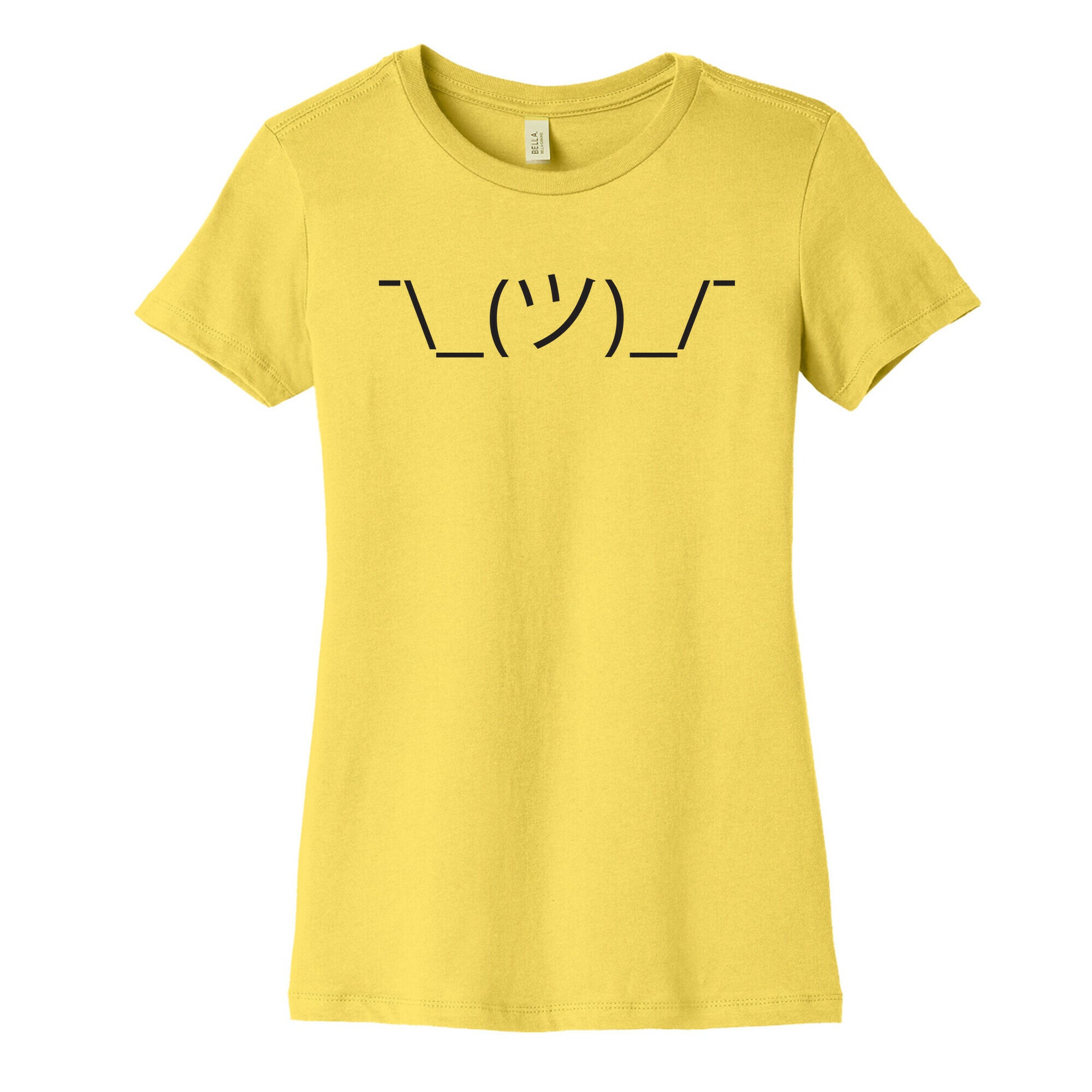 Emoticon Shrugs Women's Cotton Tee