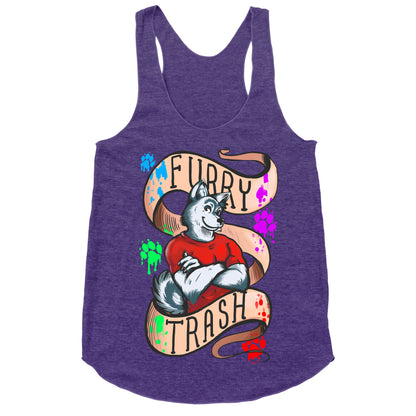 Furry Trash Racerback Tank