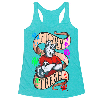 Furry Trash Racerback Tank