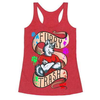 Furry Trash Racerback Tank