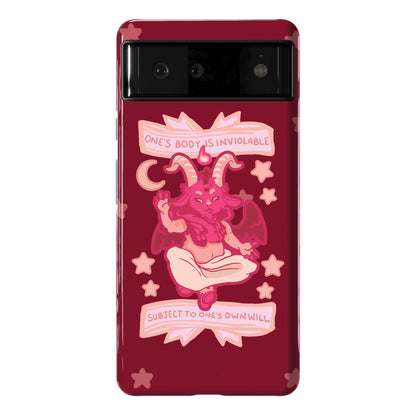 One's Body Is Inviolable Subject To One's Own Will Phone Case