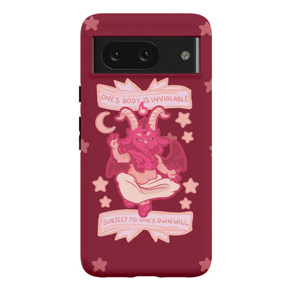 One's Body Is Inviolable Subject To One's Own Will Phone Case