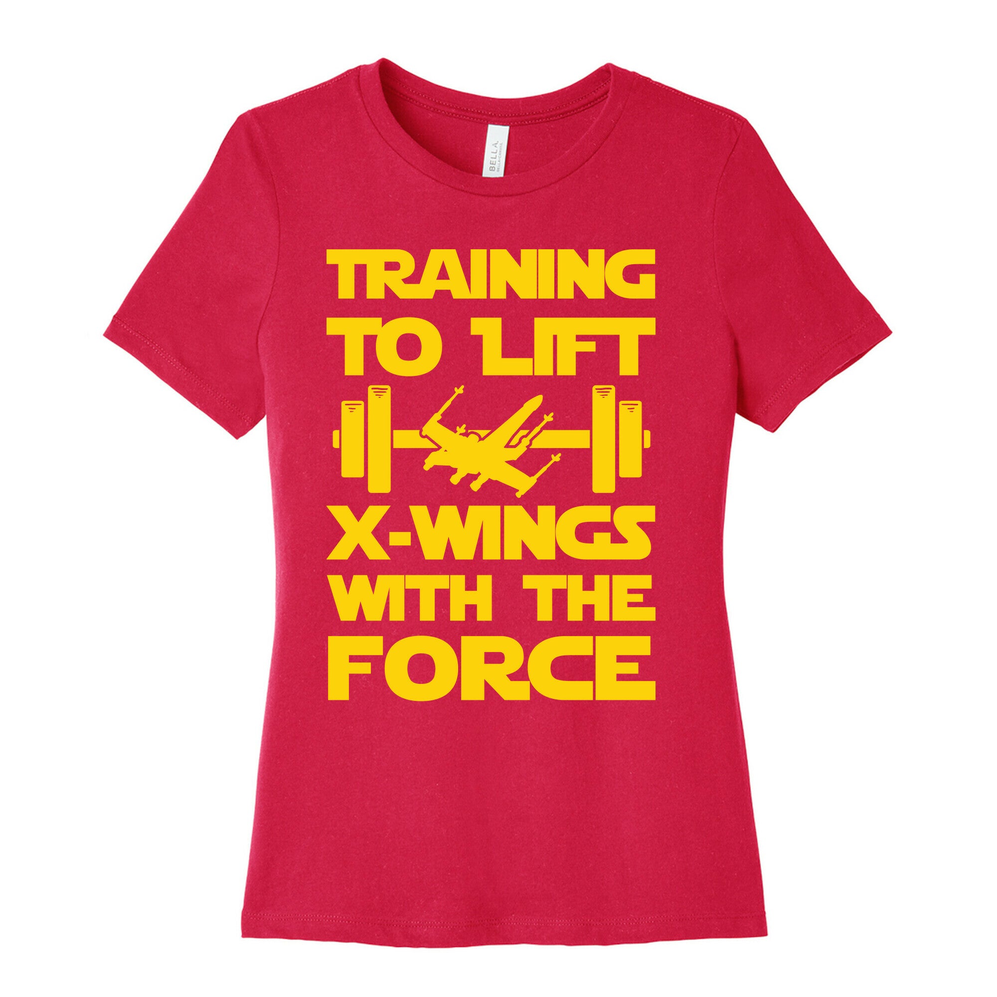 Training To Lift X-Wings With The Force Women's Cotton Tee