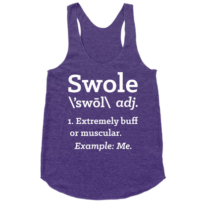 Swole Definition Racerback Tank